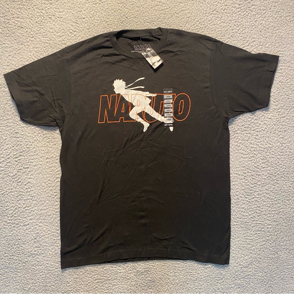 VTG Y2K Naruto Shippuden Running Collection T-shirt Anime Size Large